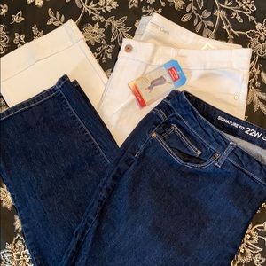 Bundle of Two Capri Pants Size 22W